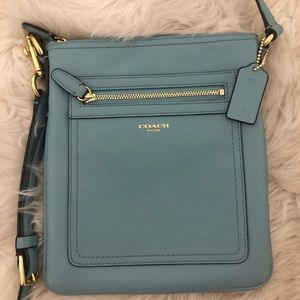 Coach Baby Blue Crossbody Messenger Bag